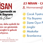 Marmaraereğlisi Belediyesi’nden 23 Nisan’a Özel Çocuk Şenliği