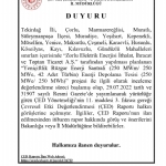 ÇED DUYURUSU
