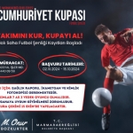 Marmaraereğlisi Belediyesi Cumhuriyet Kupası Futbol Şenliği başlıyor!