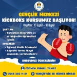 Marmaraereğlisi Belediyesi Gençlik Merkezi Kickboks Kursu Başlıyor!